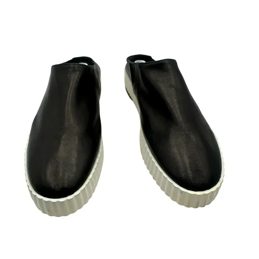 NEW - KELSI DAGGER - BROOKLIN MILLER - Women's Black Leather Slip-On Shoes - 8.5
